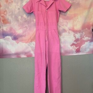 BBP big bud press BUBBLEGUM pink heavyweight cotton JUMPSUIT XS